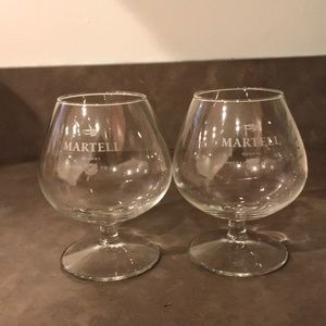 Martell cognac glasss (2pc set)